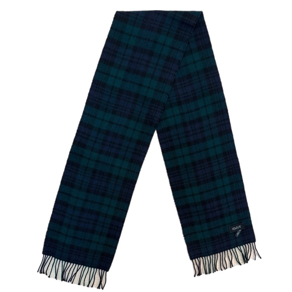 Howlin Scotland 100% Lambswool Plaid Scarf 🇬🇧– Black Watch Tartan - Picture 4 of 10